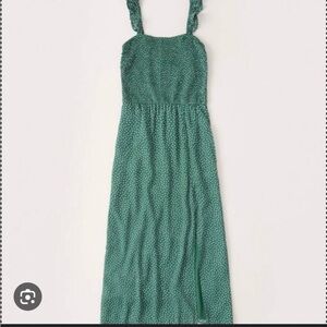 Abercrombie & Fitch Smocked Midi Dress